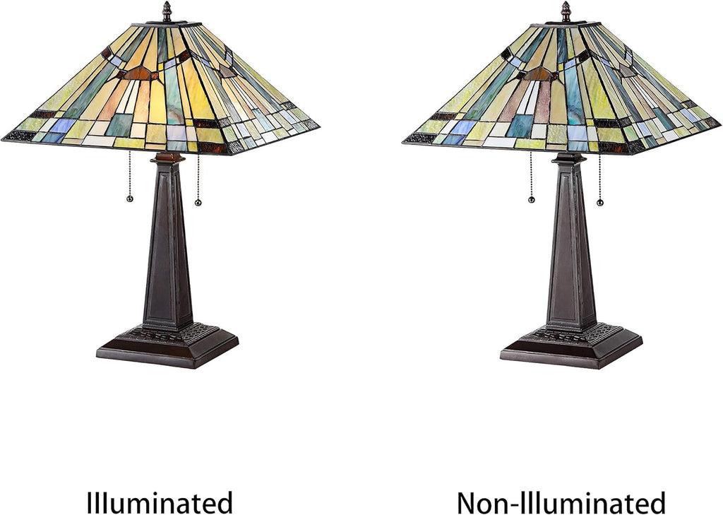 2 Light Mission Table Lamp 16" Shade K3917