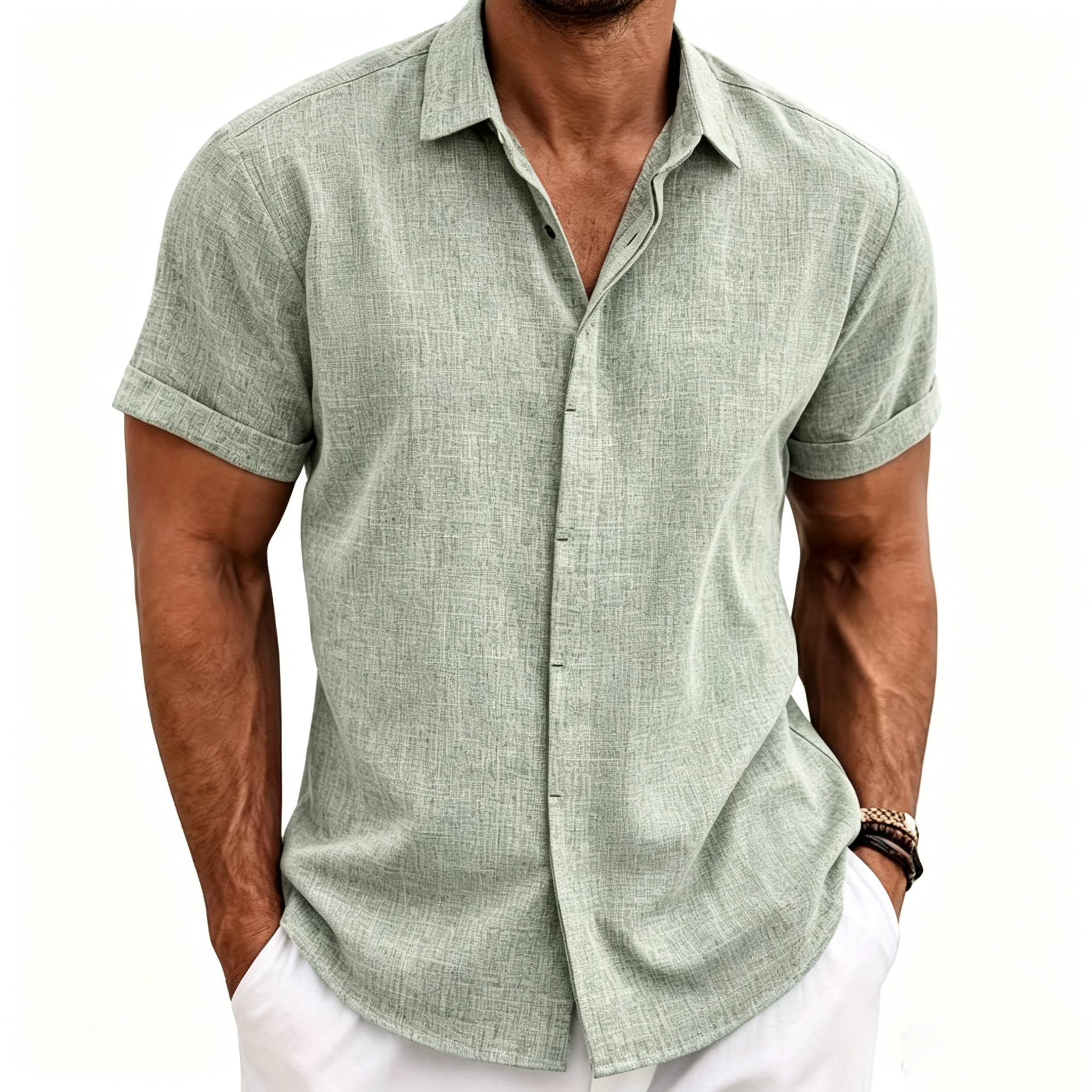 Vacation Loose Linen Short-Sleeve Shirt