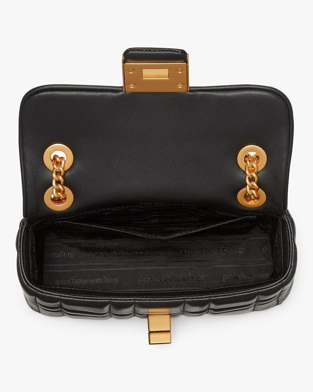 Black Quilted Leather Small Shoulder Crossbody I80908
