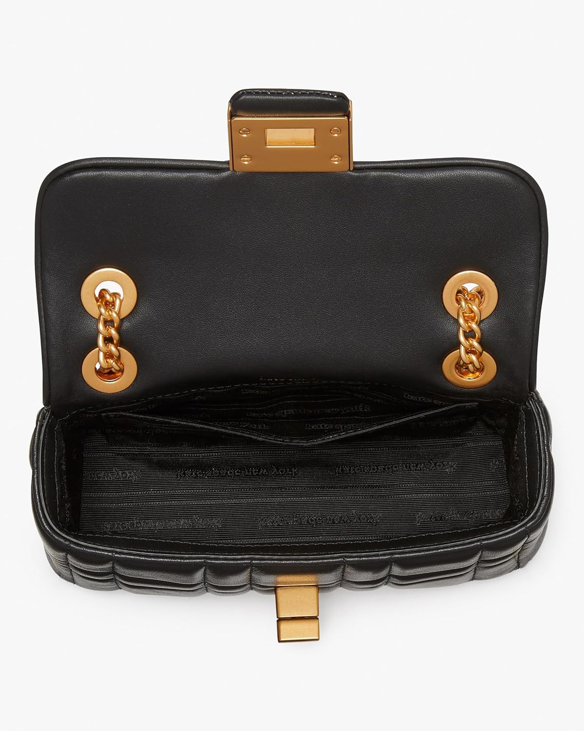 Black Quilted Leather Small Shoulder Crossbody I80908