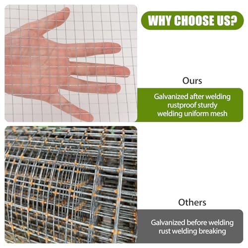 24in x 100ft 1/2inch Galvanized Wire Mesh Roll M9164