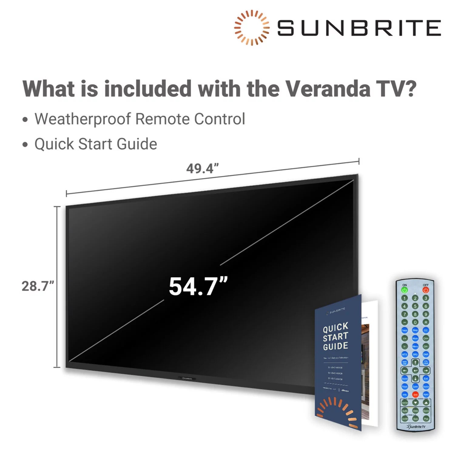 55-inch Full Shade Outdoor 4K Ultra HD HDR LED Weatherproof Television Y564034
