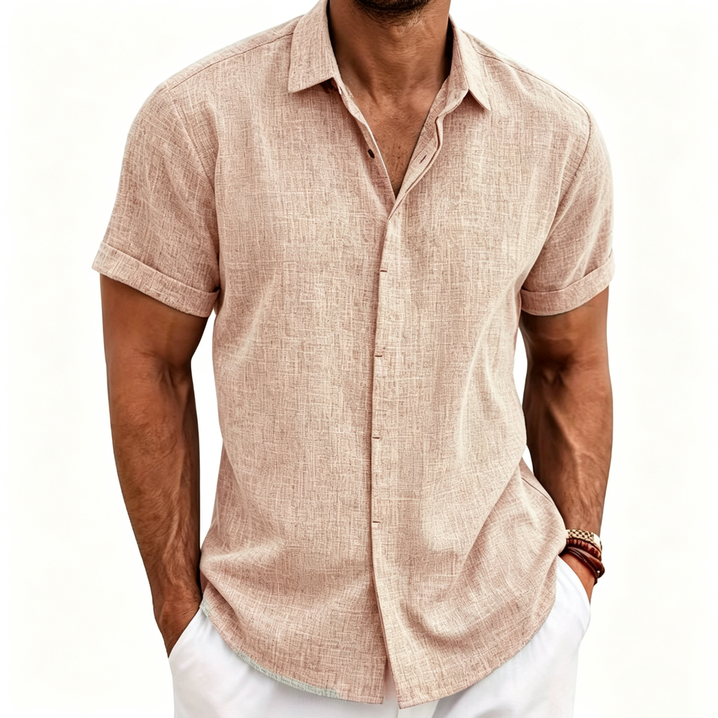 Vacation Loose Linen Short-Sleeve Shirt