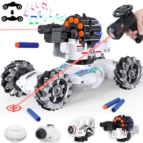 RC Tank Car Shoots Nerf Bullets Bubble Spray X727122