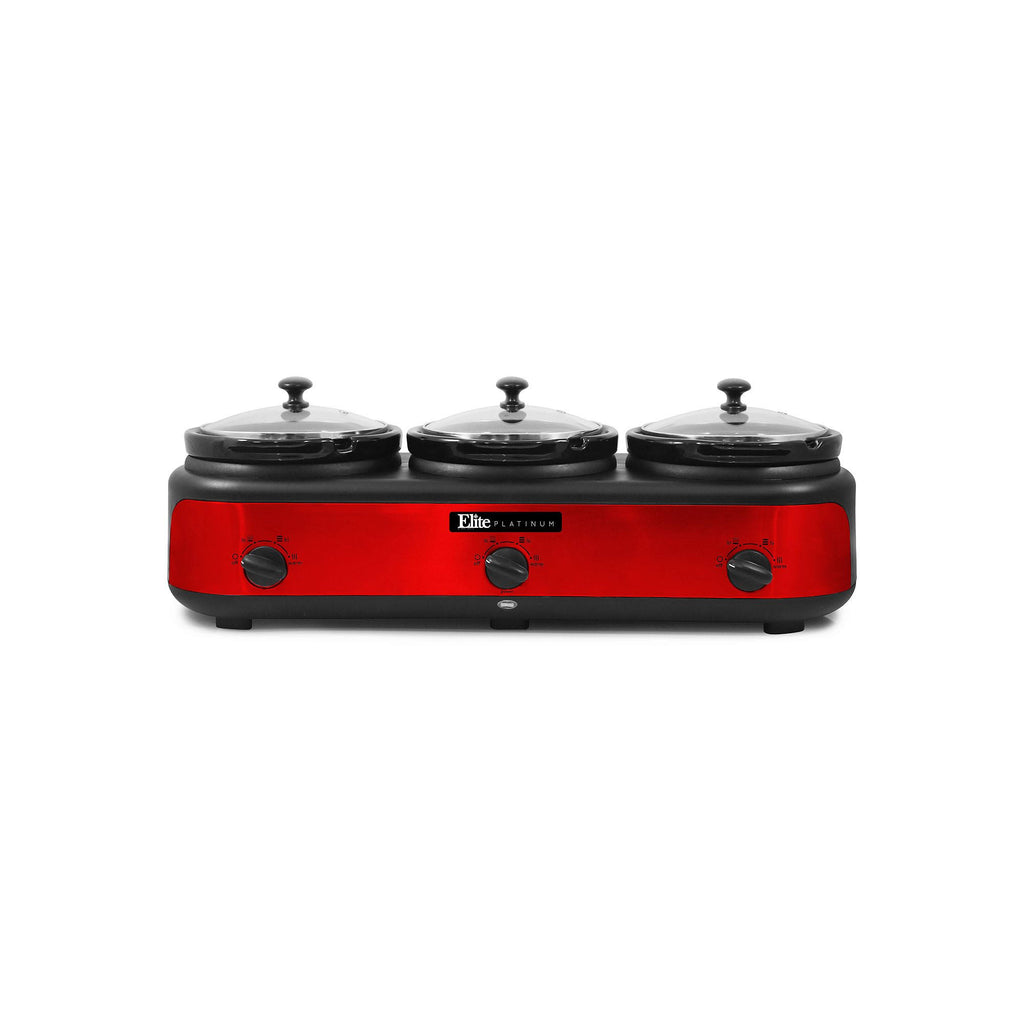 Red Triple Slow Cooker Buffet L92150