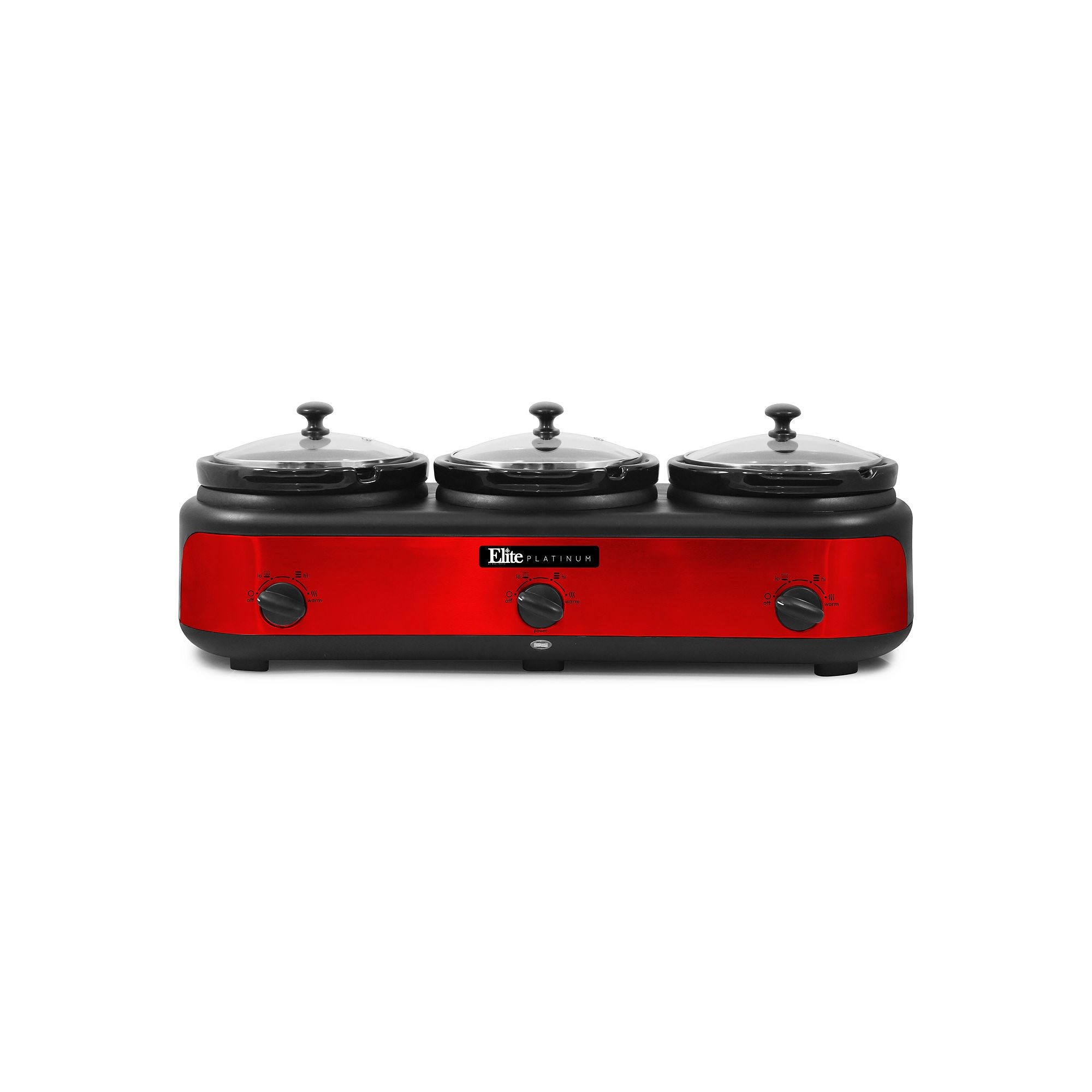Red Triple Slow Cooker Buffet L92150