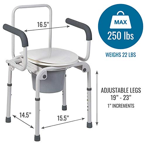 White Steel Portable Toilet H422614