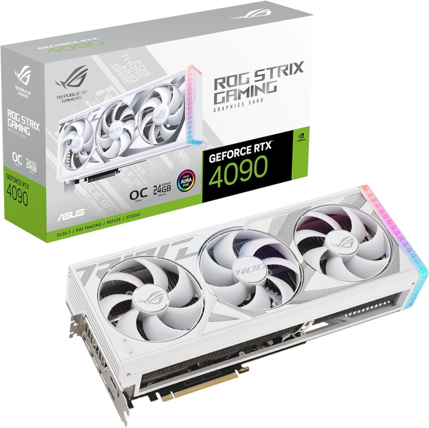 White GeForce RTX 4090 24GB GDDR6X Graphics Card M27773