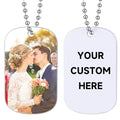 Fingerprint Dog Tag Pendant Necklace Z29865