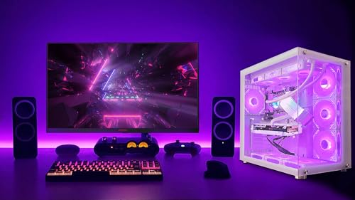 Black Gaming PC Desktop with AMD Ryzen 7 5700G, RTX 4070 12GB, 32GB DDR4 RAM, 1TB SSD J3326
