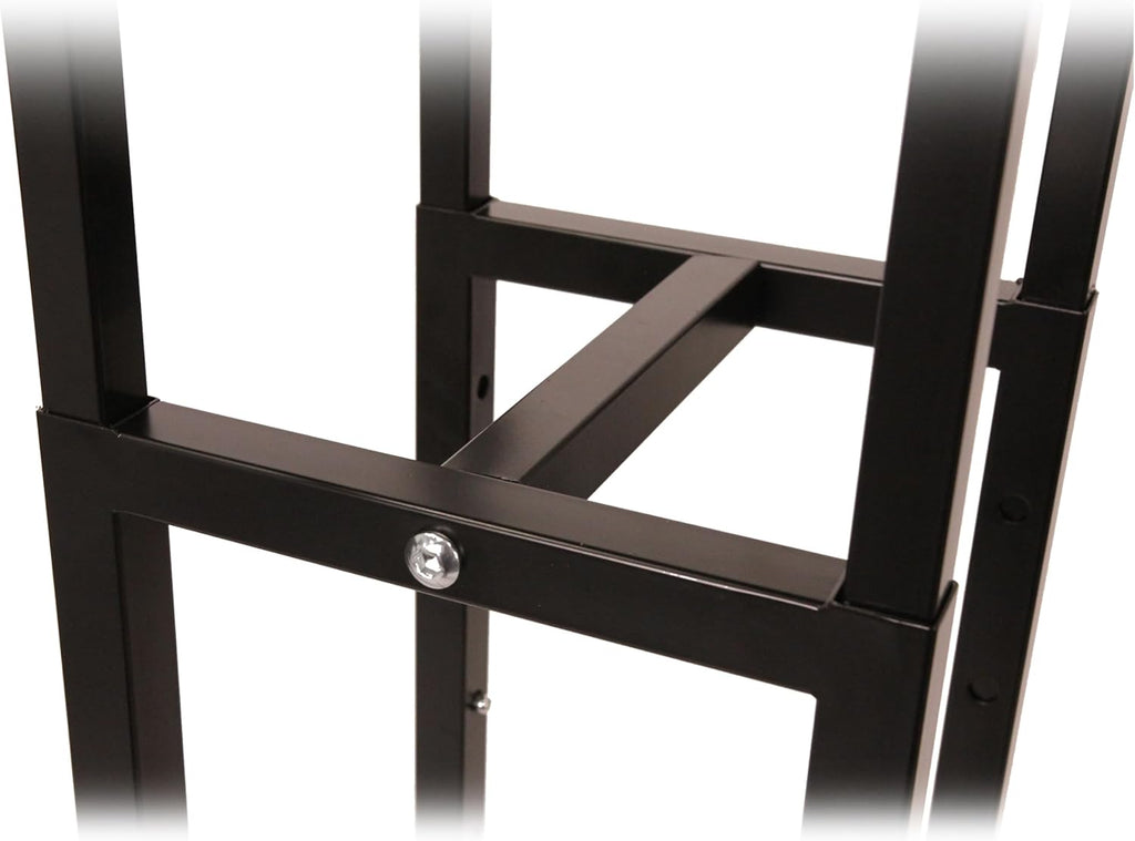 Black 4 Way Adjustable Clothing Rack with Slanted Arms Z596