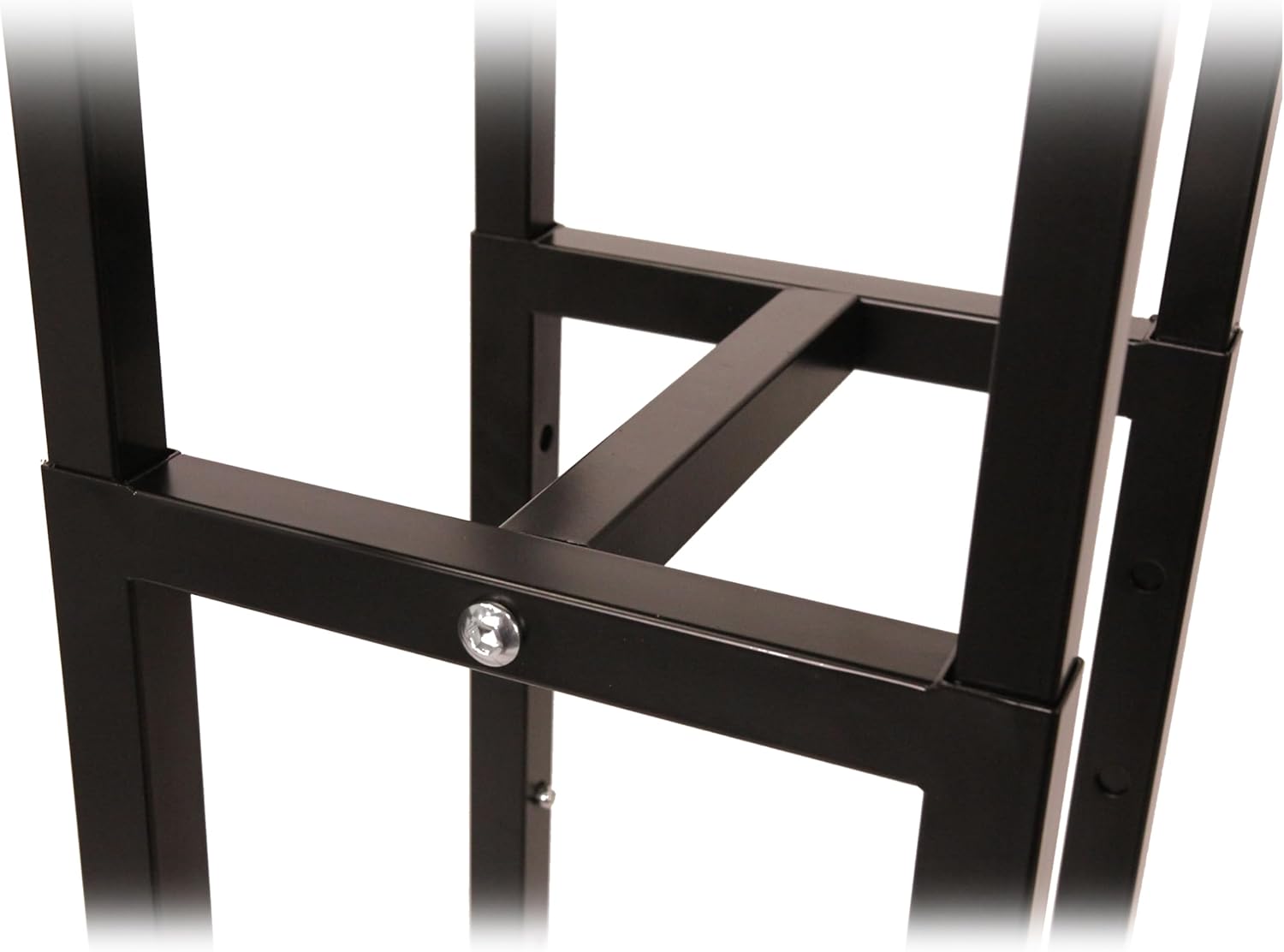 Black 4 Way Adjustable Clothing Rack with Slanted Arms Z596