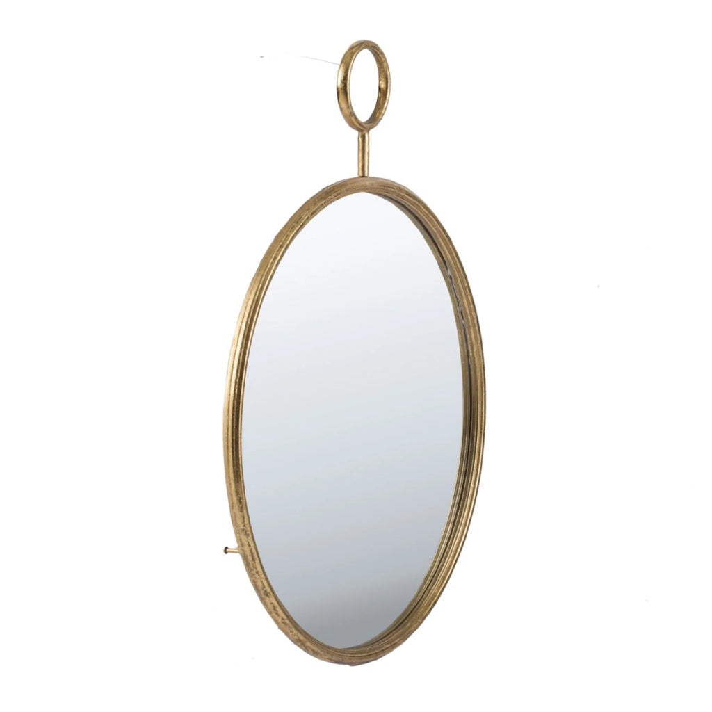 Gold Framed Round Wall Mounted Mirror P8099