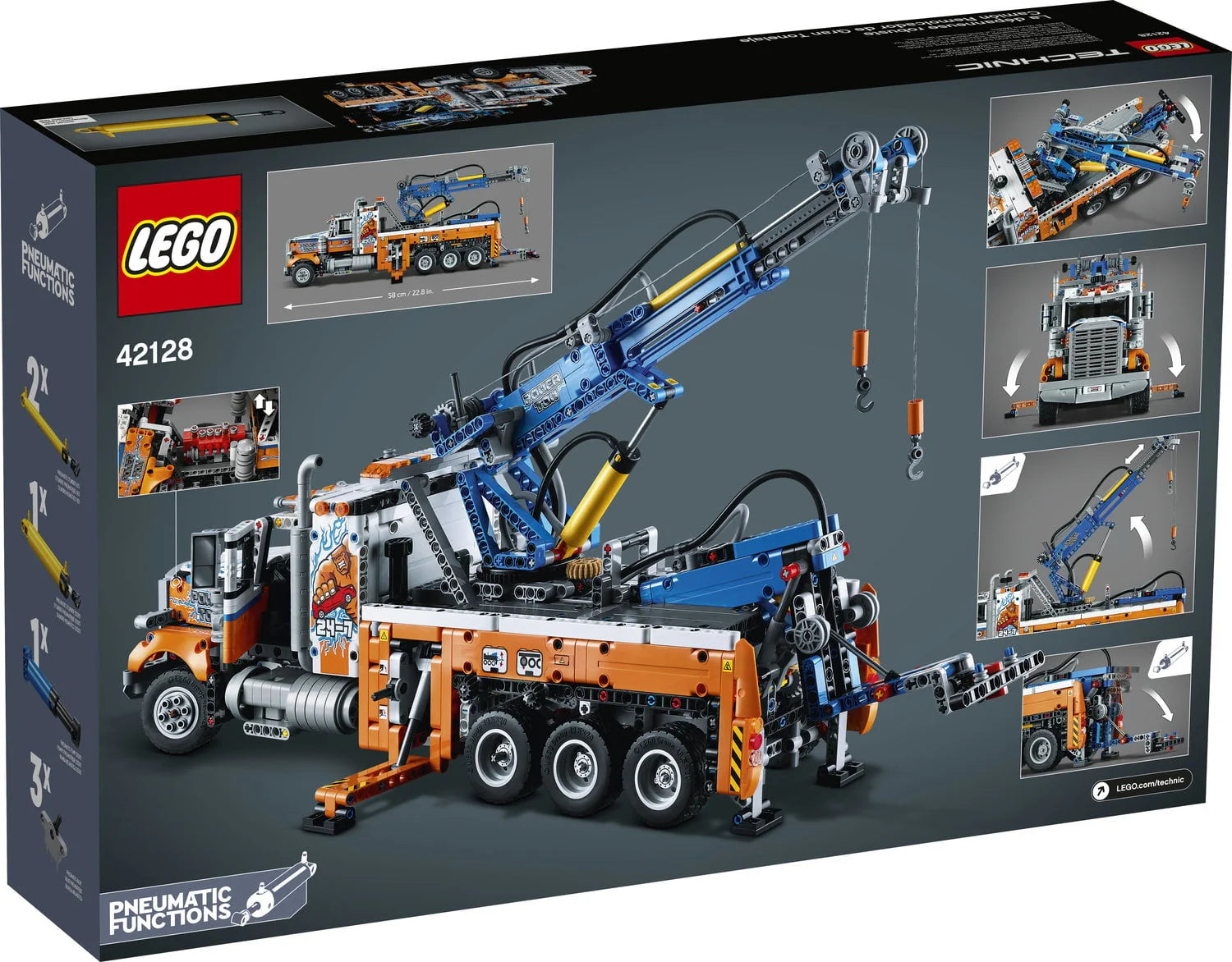 Heavy-Duty Tow Truck Building Set W664697