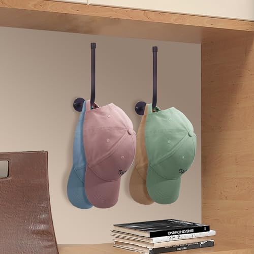 3 Pack Metal Wall Mount Hat Rack Holds 20 Caps Black S8213