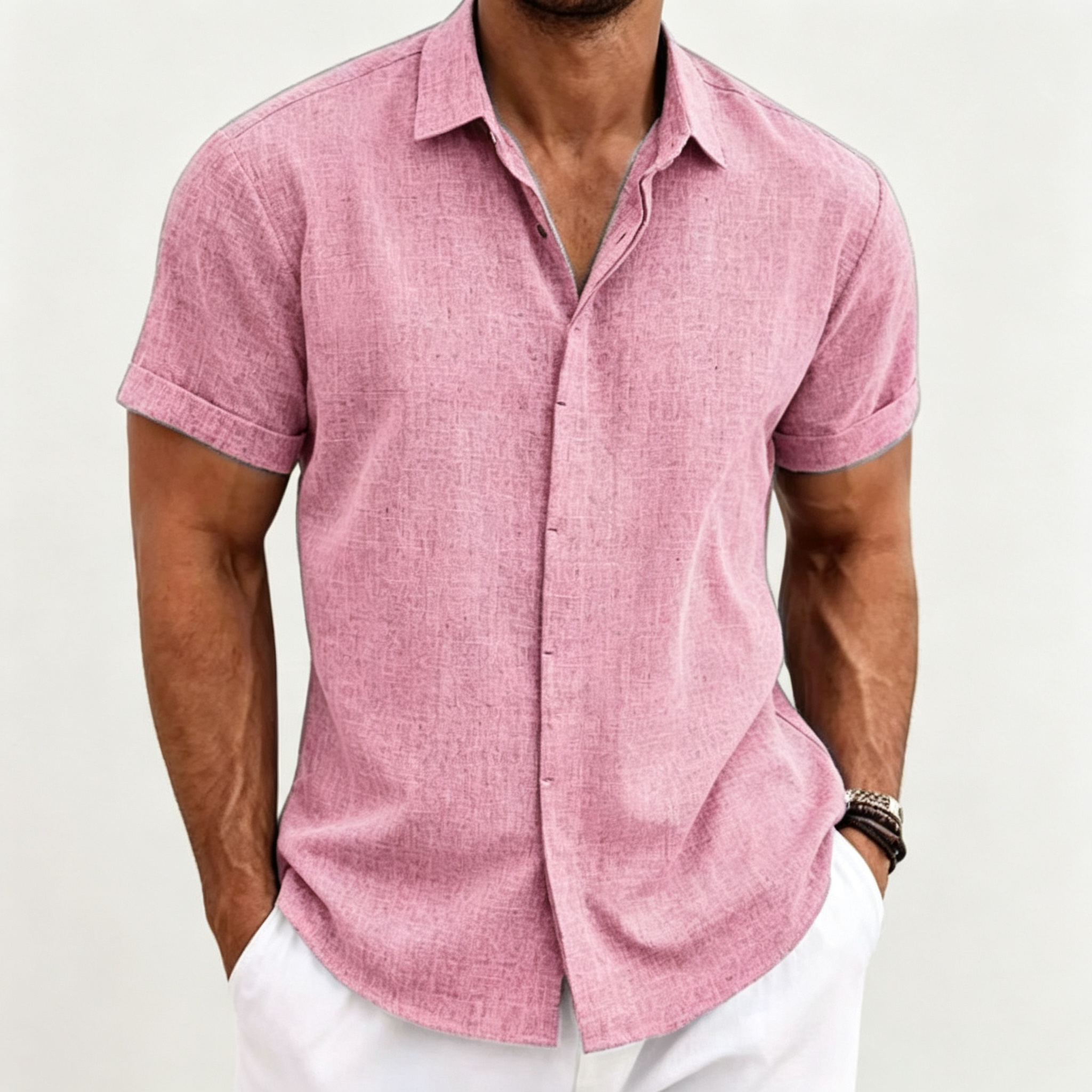 Vacation Loose Linen Short-Sleeve Shirt