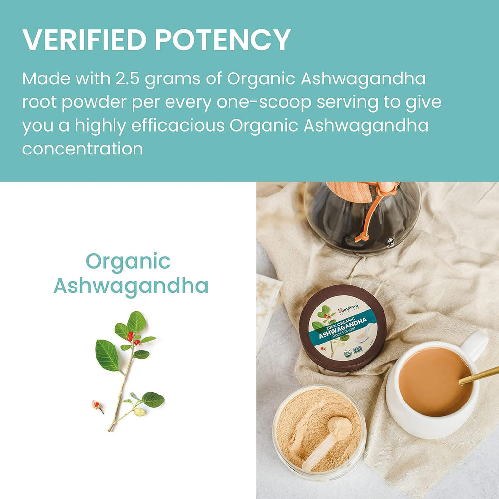100% USDA Certified Organic Ashwagandha Root Powder Herbal Supplement, 4 Oz X667