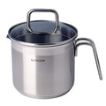 1.5 Quart Stainless Steel Saucepan with Pour Spout and Glass Lid U692