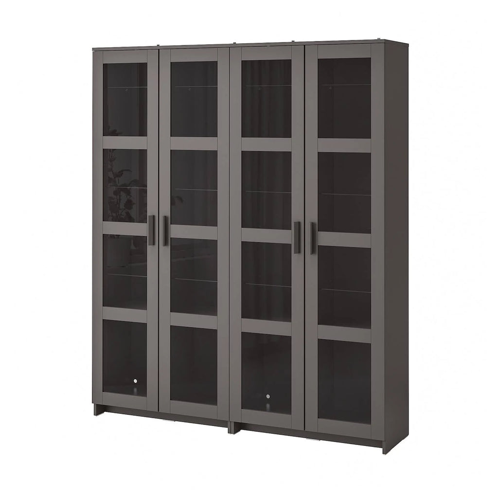 Gray Storage Combination with Glass Doors F757928