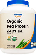 Unflavored Organic Pea Protein Isolate Powder 5LBS G7879