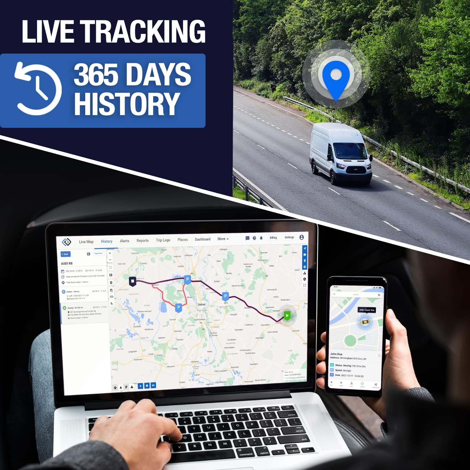 Hard-Wired GPS Tracker for Vehicles Y6016
