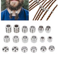 18pcs Stainless Steel Beard Beads H45350