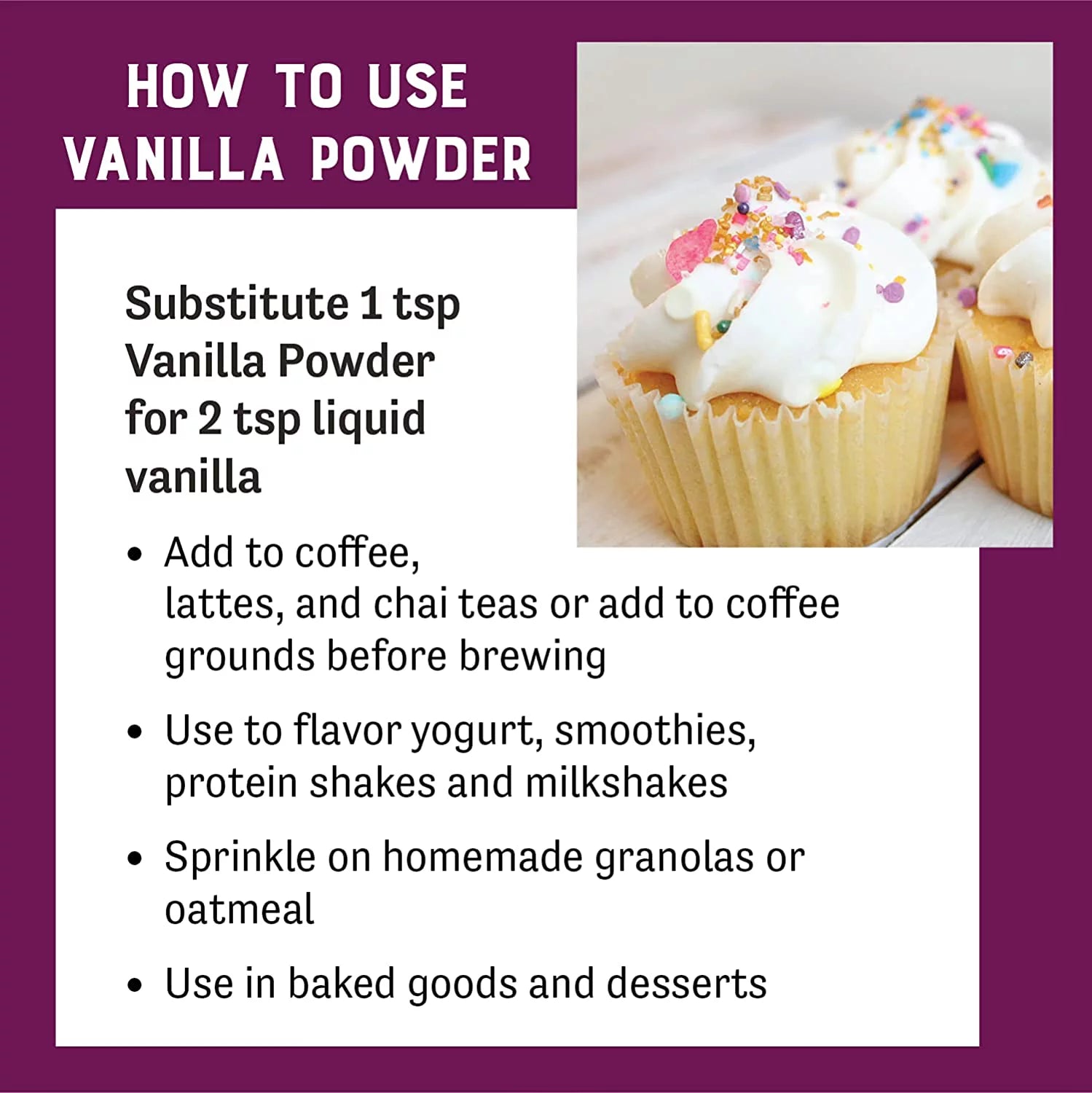 Vanilla Flavor Powder 5 Oz E3718