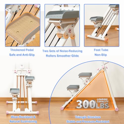 Folding Vertical Climber with Adjustable Handlebar L26595