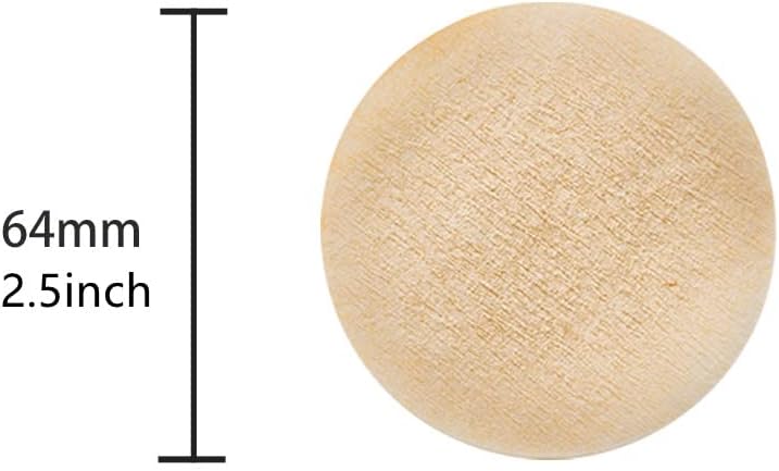 400Pcs Unbleached Brown Round Paper Coffee Filter I599225