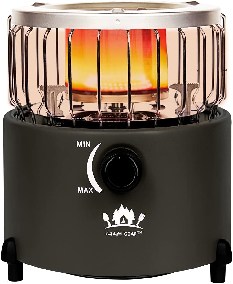 Orange 2 in 1 Portable Propane Heater & Stove Q754