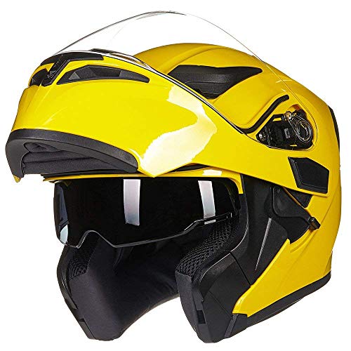 Motorcycle Dual Visor Flip up Modular Full Face Helmet K386075
