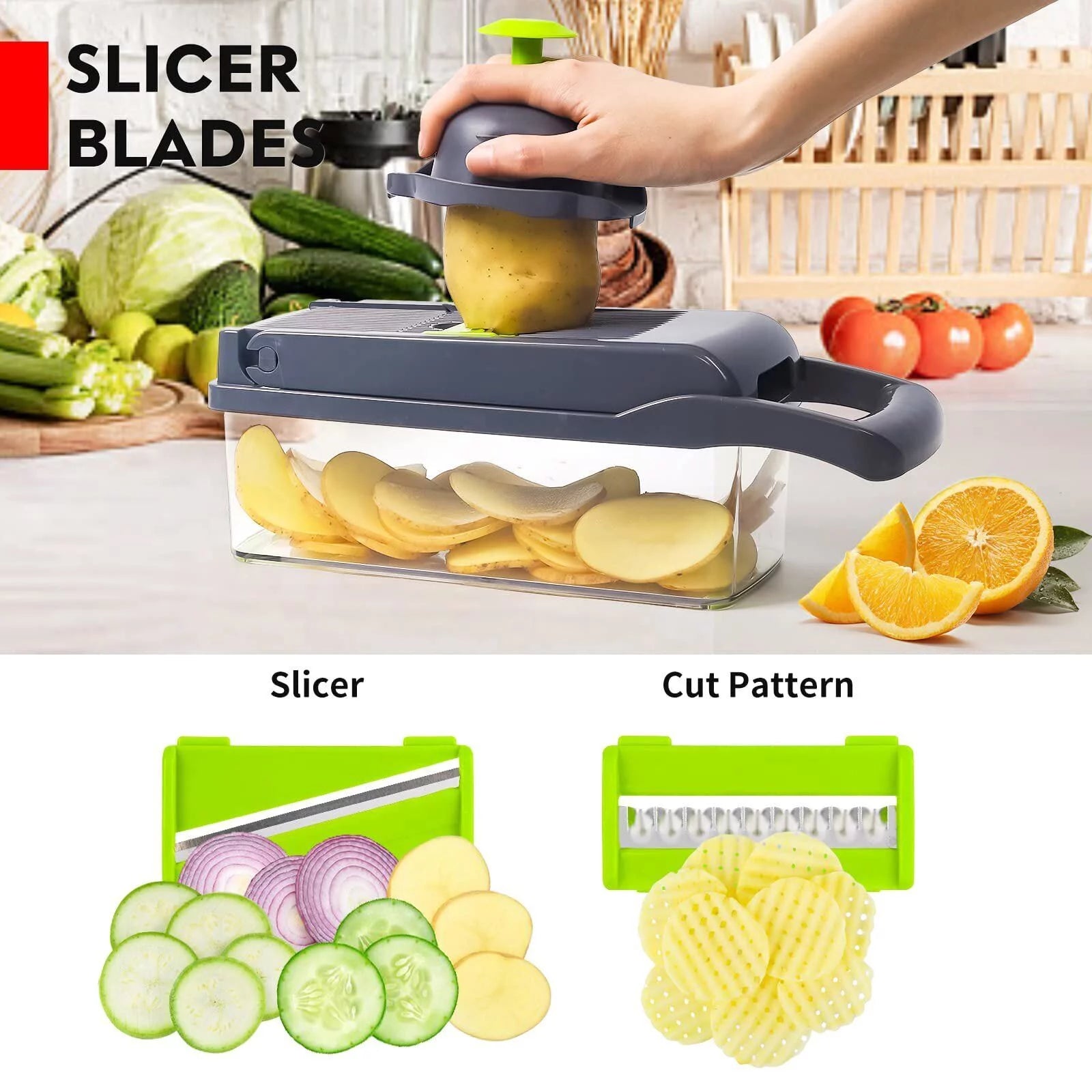 12 in 1 Vegetable Chopper with Container X364