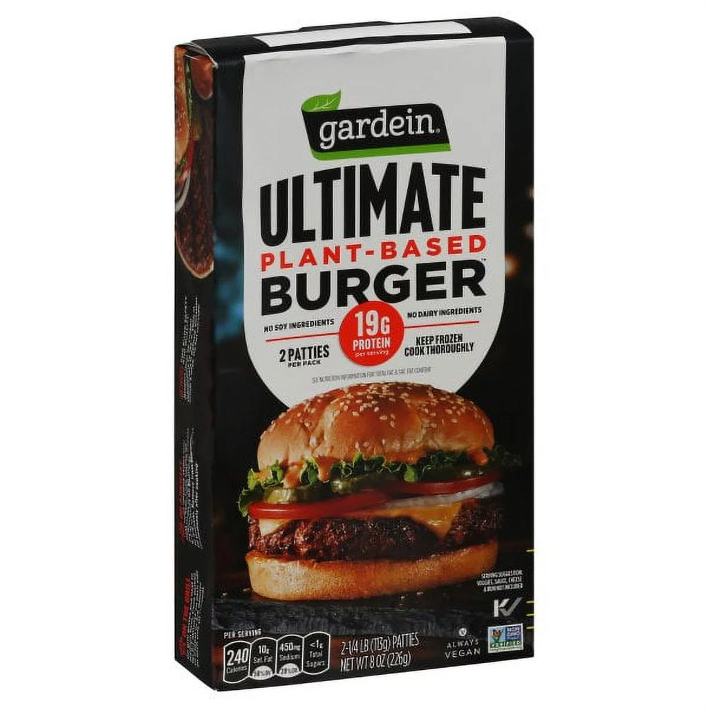 Plant-Based Burger Patties, 1/4 lb, 2 count R689