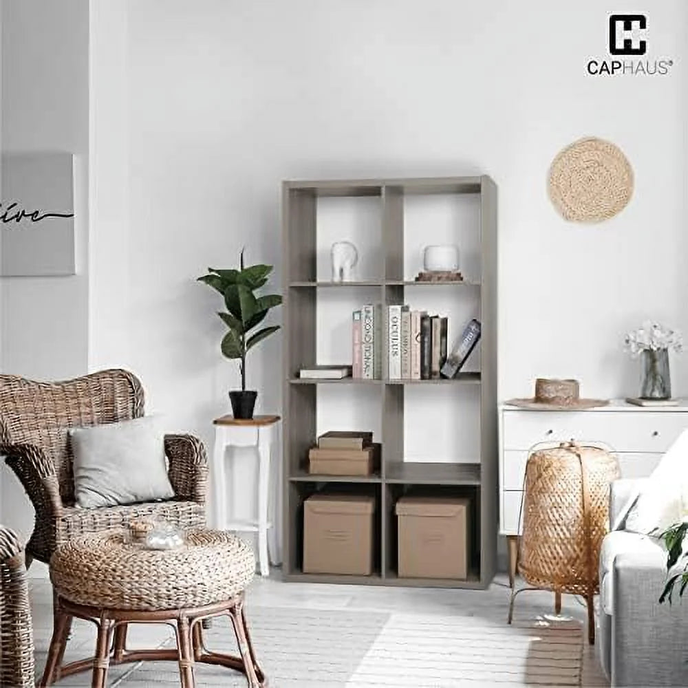 White 8-Cube Open Bookcase U166185