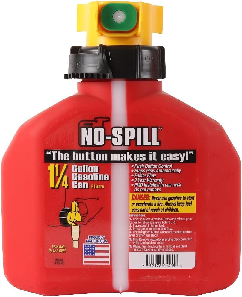 1-1/4-Gallon Red Poly Gas Can Z391045