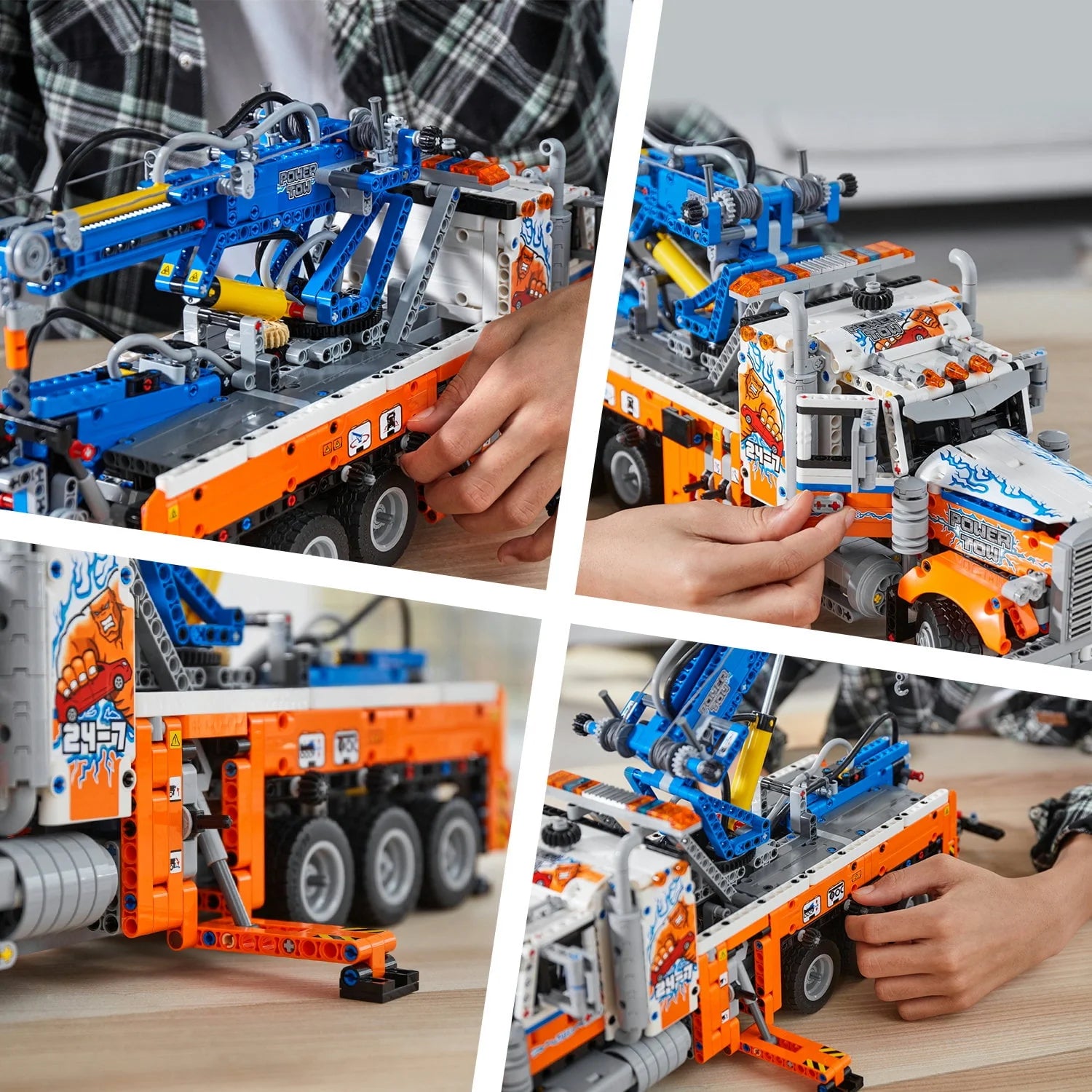 Heavy-Duty Tow Truck Building Set W664697