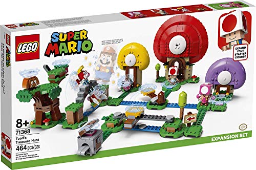 LEGO Super Mario Toad's Treasure Hunt Expansion Set 71368 Building Kit (464 Pieces) E55746