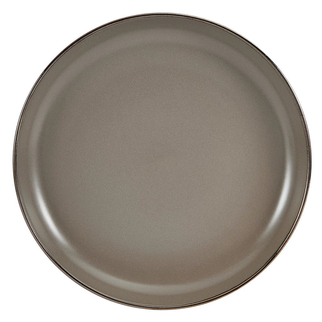 12-piece Stoneware Dinnerware set in Gray B48598
