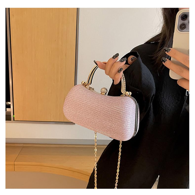 Rhinestone Chain Clutch Handbag F9193