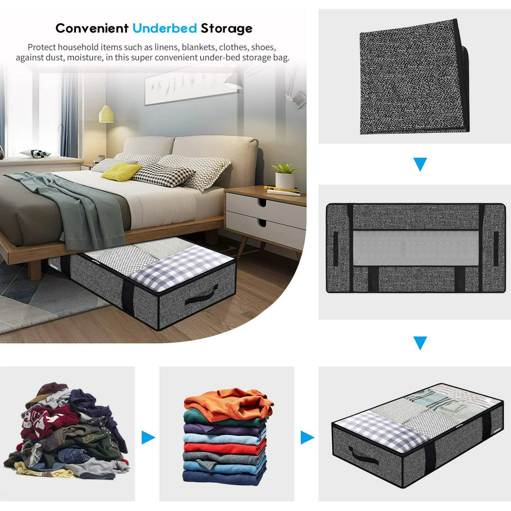 Foldable Underbed Storage Bag with Clear Window U578