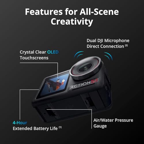 Waterproof Action Camera with 1/1.3" Sensor, 4K/120fps Video W2963