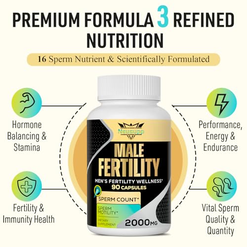 90 Capsules Male Prenatal Fertility Supplements with Maca Root, Zinc, Folate, B6, B12 M955759