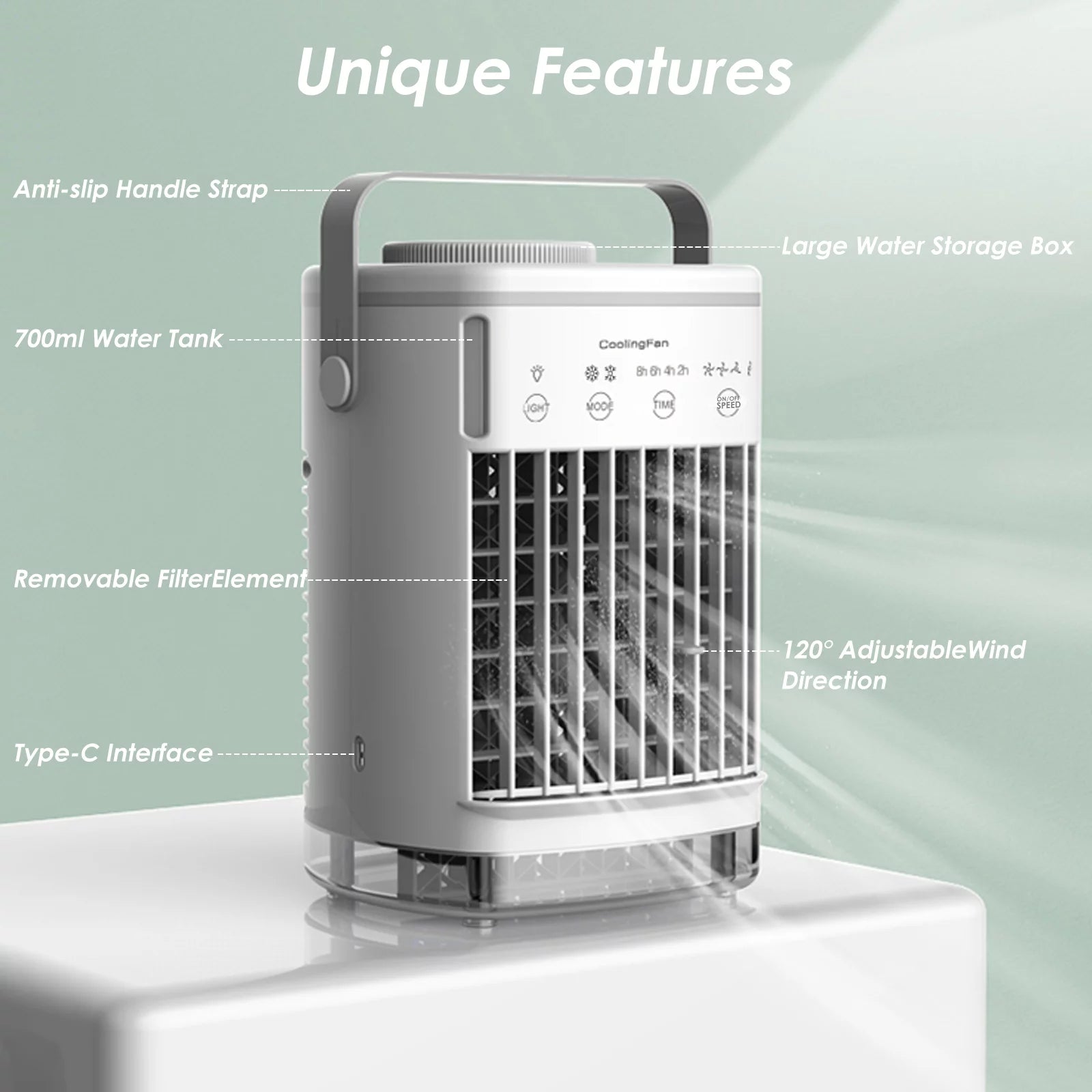 Portable Air Conditioner Cooling Fan Q104274