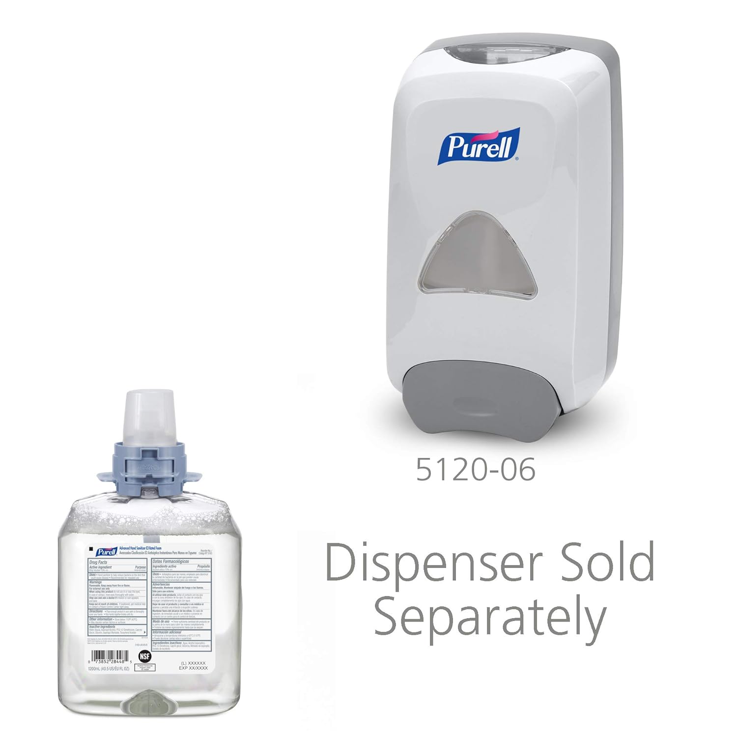 1200 mL Fragrance Free Foam Hand Sanitizer Refill (Pack of 4) Z1196