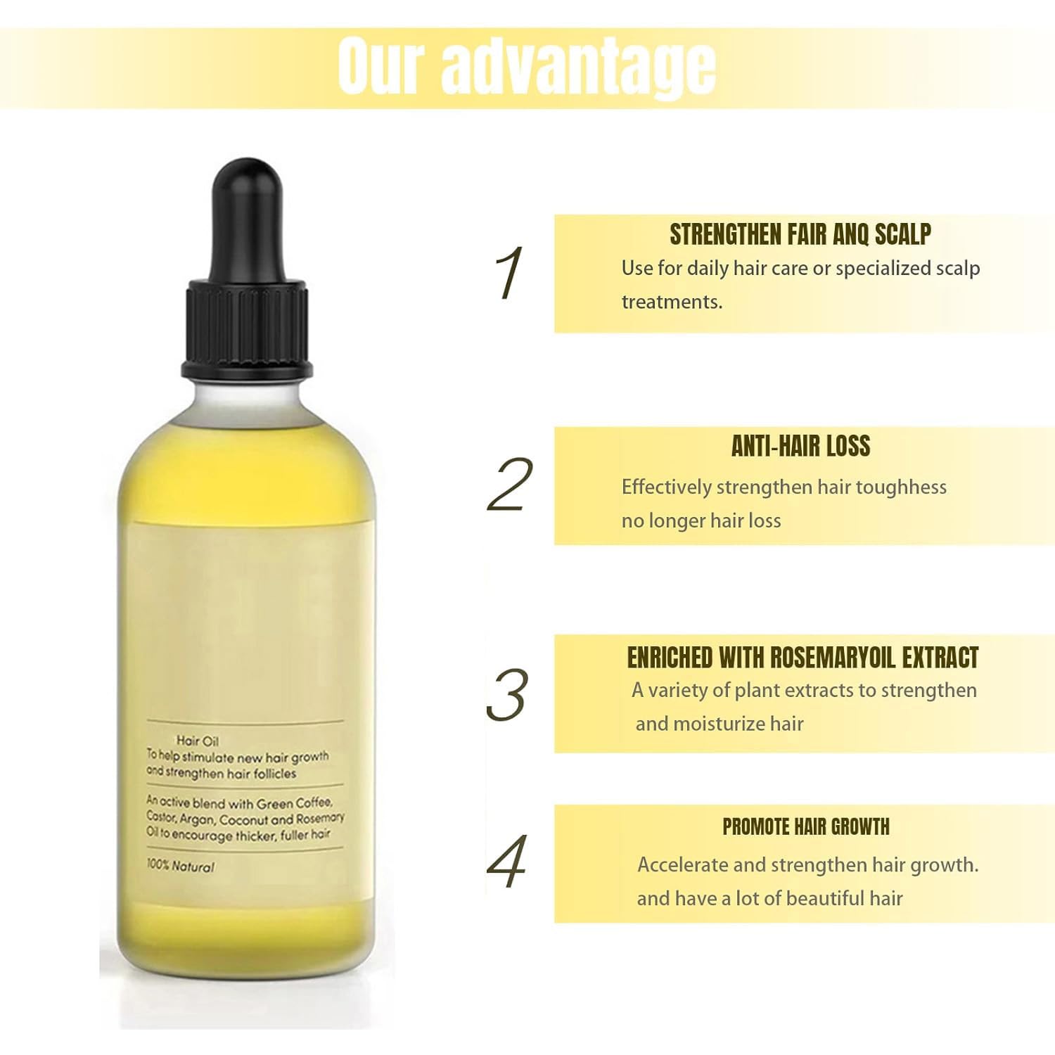 2 Oz Hair Growth Oil with Rosemary and Parsley Seed Z232083
