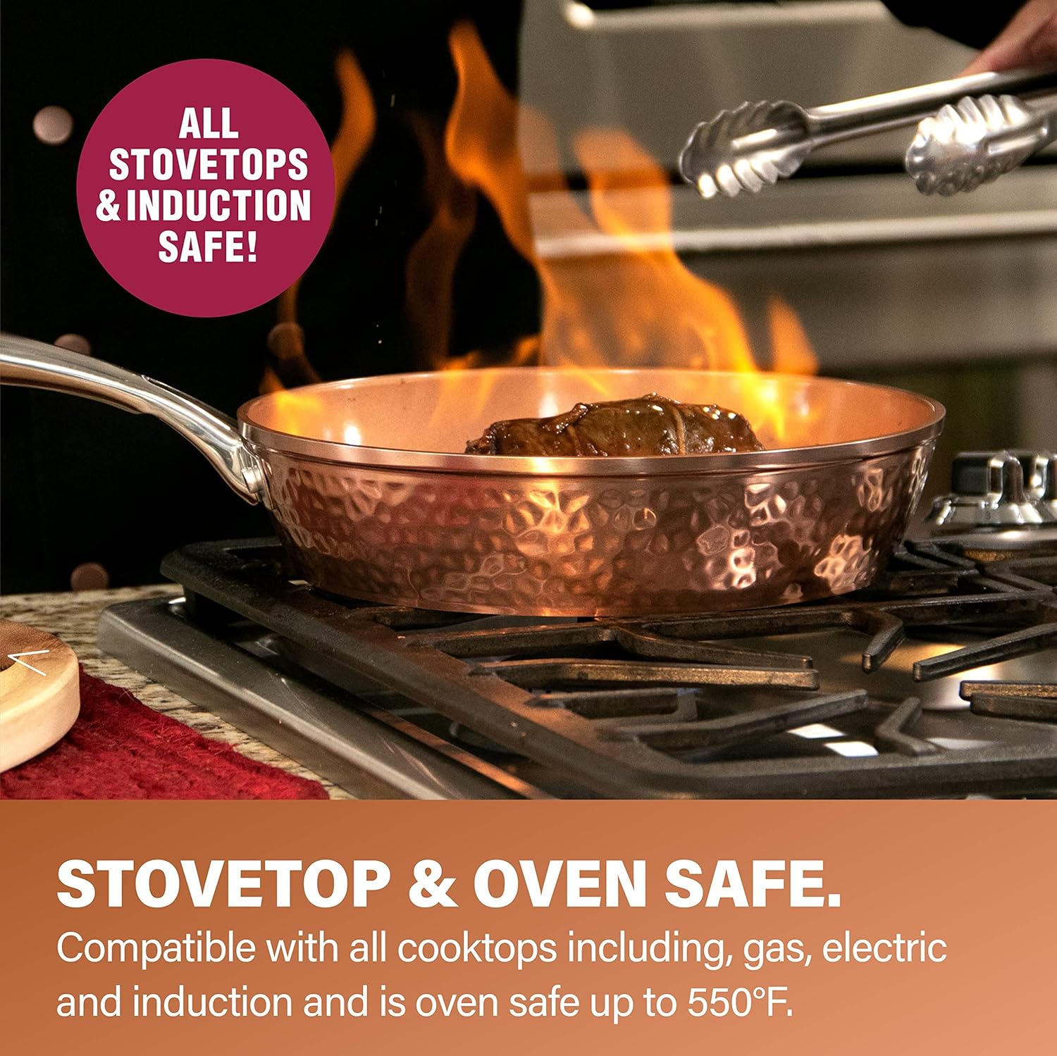 15 Pc Non Stick Ceramic Cookware Set Q258098
