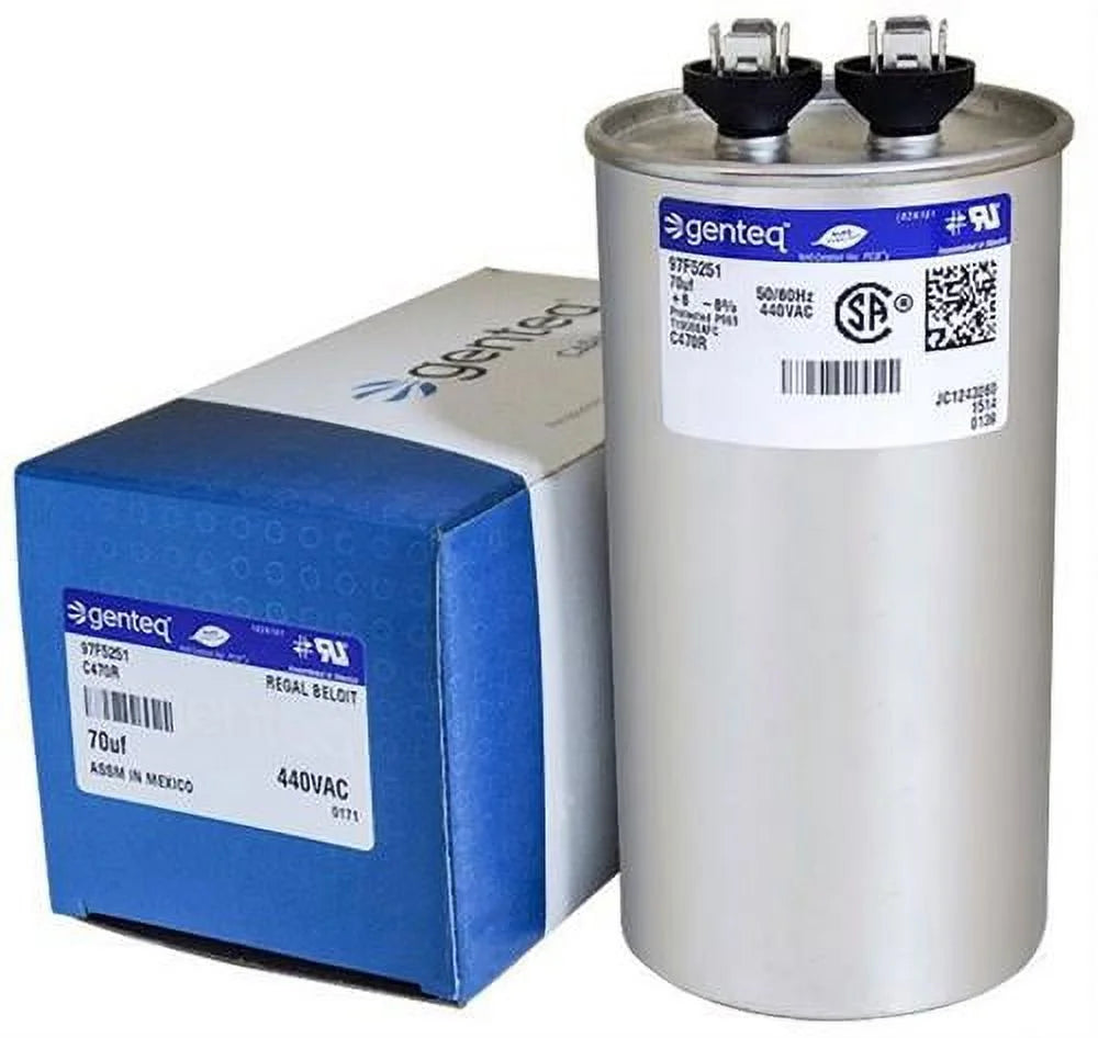 70 uF MFD x 440 VAC Round Capacitor D161