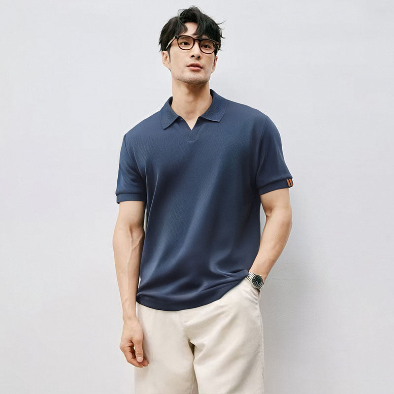 Men's Knitted Polo Shirt