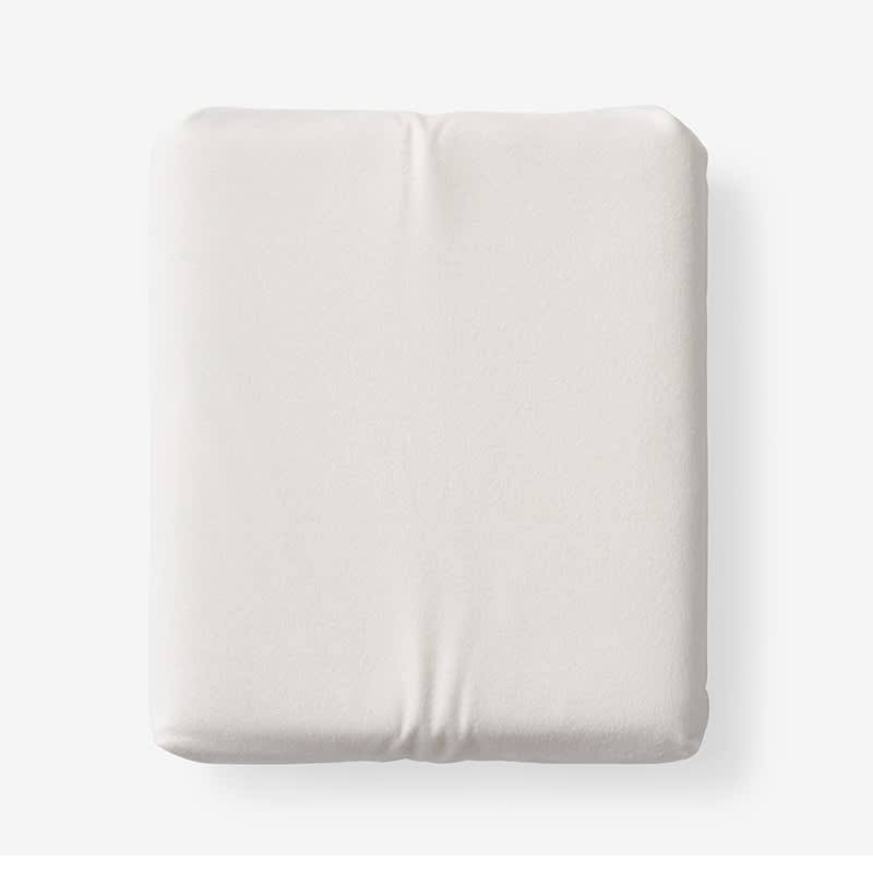 Cream Ivory Velvet Flannel Fitted Sheet C84237
