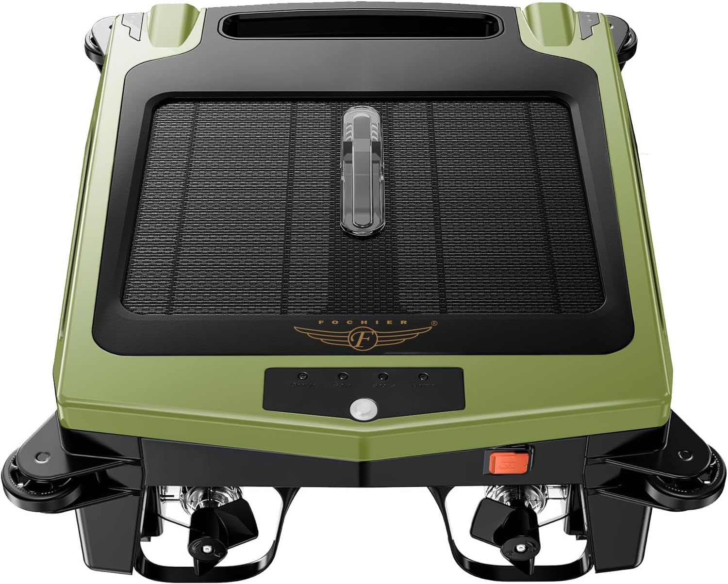 Cordless Robotic Pool Cleaner, Solar Powered Pool Skimmer with Dual Charging Options, Pool Robot Vacuum with Automatic Obstacle Avoidance, Green L576
